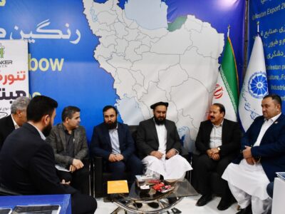حضور مقامات کشور افغانستان در پاویون استان گلستان در نمایشگاه بین المللی صادرات به کشور آسیای میانه افغانستان در مشهد