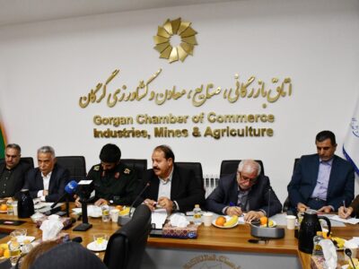 نشست هم اندیشی جمعی از فعالان اقتصادی استان گلستان با حسن پور رئیس بسیج فعالان اقتصادی کشور و بهرامن نایب رئیس اتاق بازرگانی ایران و با حضور برهمن رئیس اتاق مشترک ایران و آفریقا