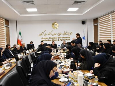 نشست خبری اعضای هیئت رئیسه اتاق بازرگانی، صنایع، معادن و کشاورزی گرگان با اصحاب رسانه