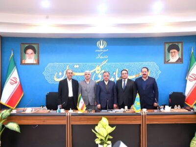 دیدار یربول احمداُف سرکنسول جمهوری قزاقستان در گرگان با علی اصغر طهماسبی استاندار گلستان