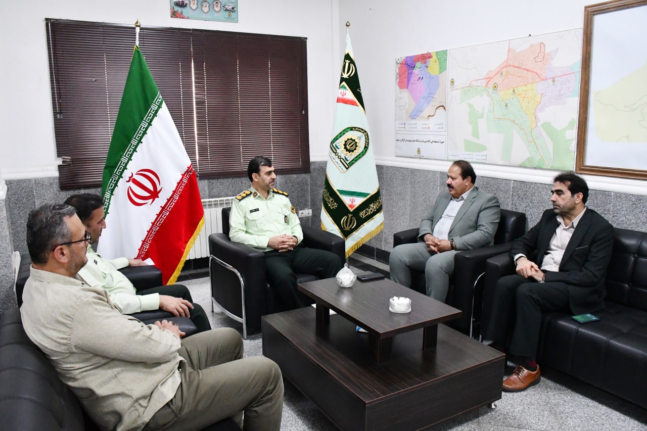دیدار یوسفی رئیس اتاق بازرگانی، صنایع، معادن و کشاورزی گرگان با پهلوانی‌نسب فرمانده انتظامی مرکز استان