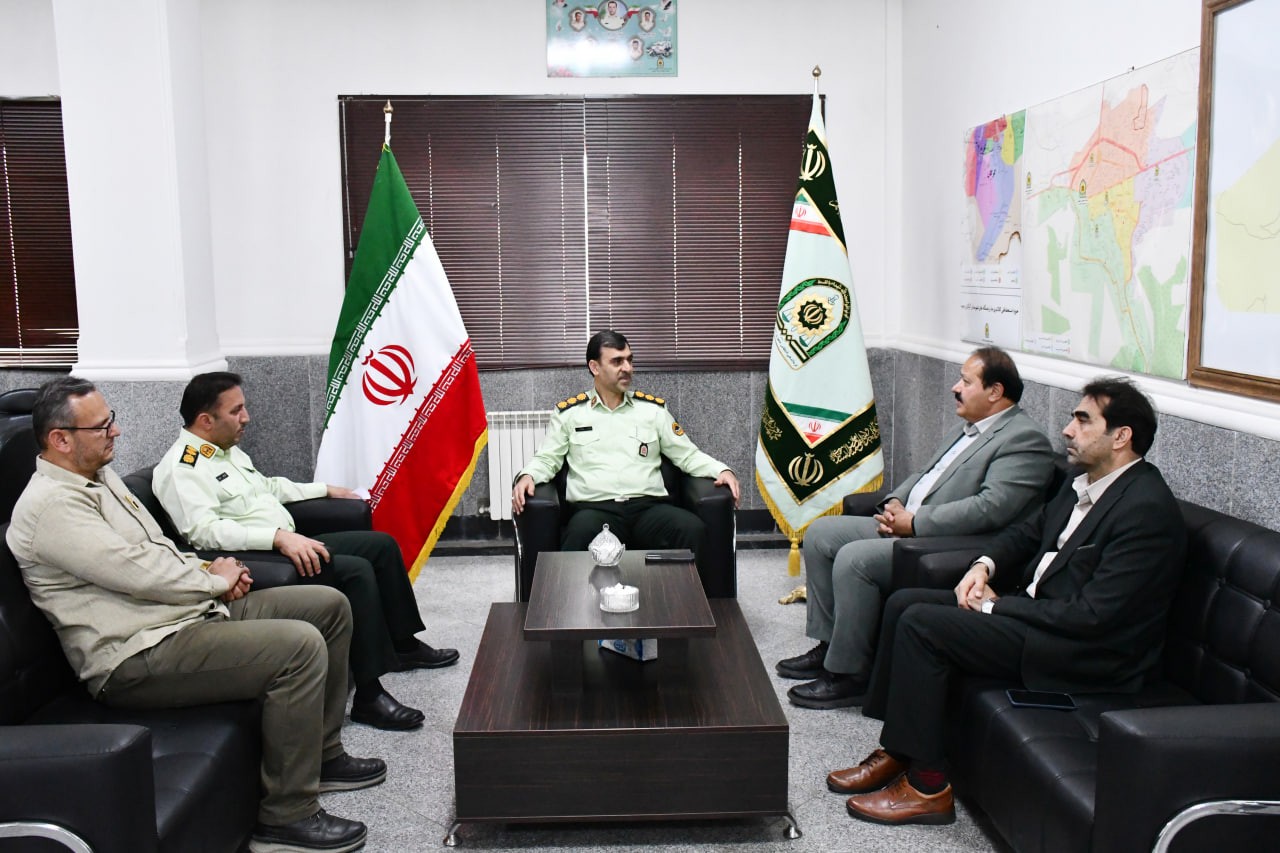 دیدار یوسفی رئیس اتاق بازرگانی، صنایع، معادن و کشاورزی گرگان با پهلوانی‌نسب فرمانده انتظامی مرکز استان
